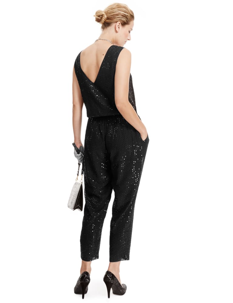 Sequin Embellished Jumpsuit M S Collection M S