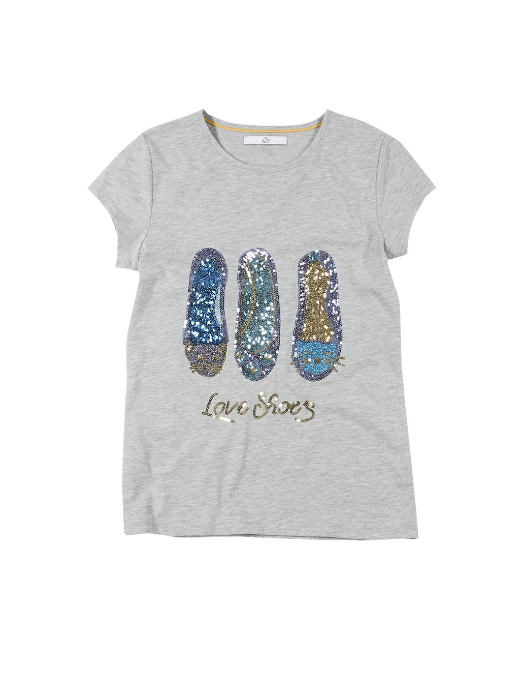 Sequin Embellished Shoes T-Shirt (5-14 Years) 1 of 3
