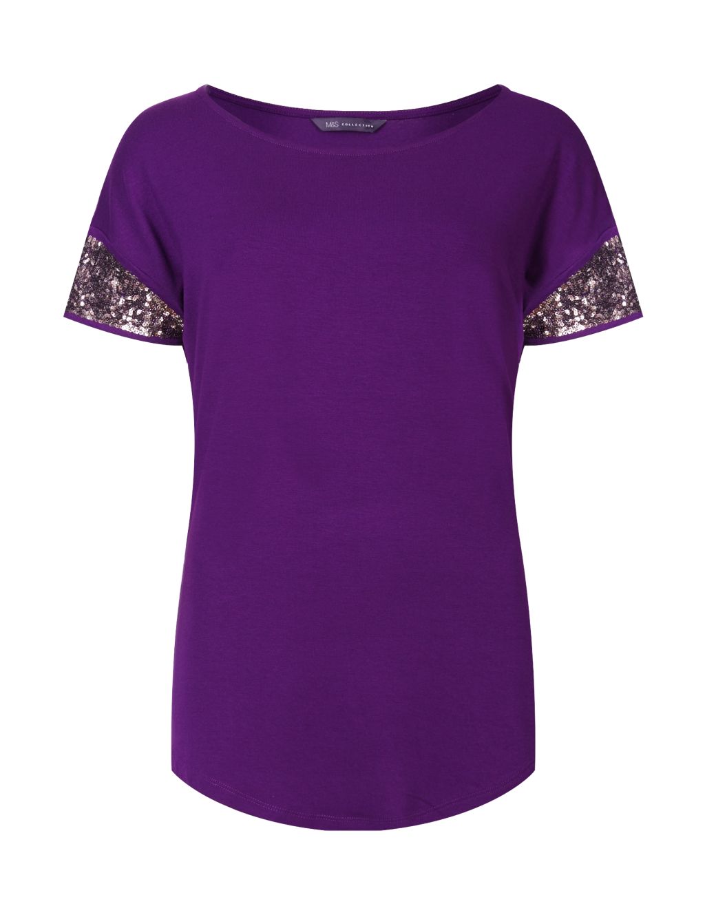 Sequin Embellished T-Shirt 1 of 4