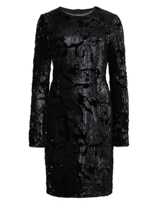 Sequin Embellished Velvet Dress | Limited Edition | Mu0026S