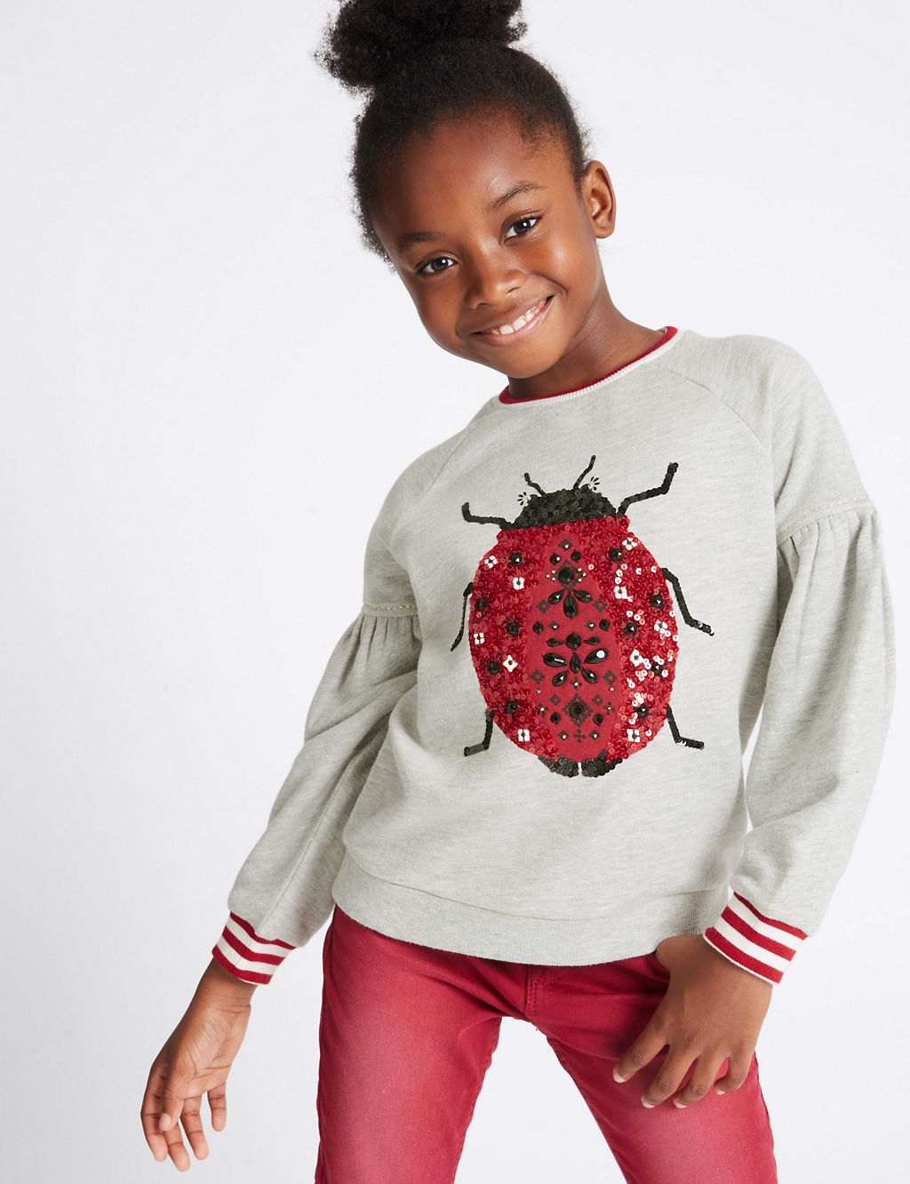 Sequin Ladybird Sweatshirt (3-14 Years) 3 of 3