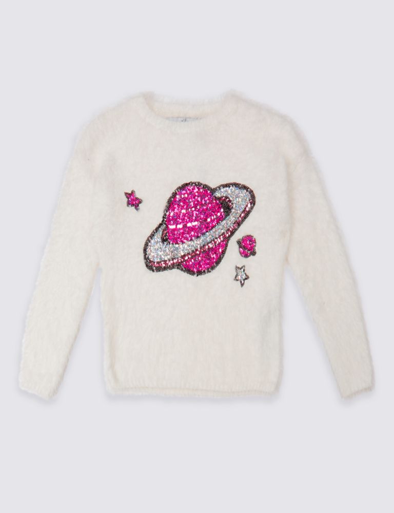 Sequin Long Sleeve Jumper (3-14 Years) 2 of 5