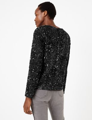 m and s sparkly tops