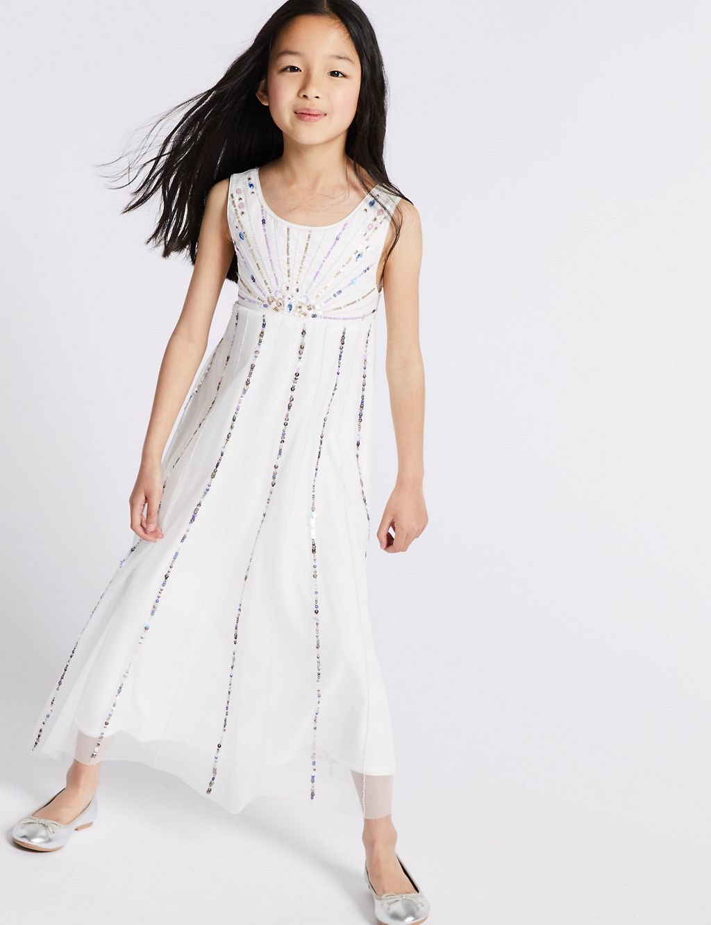 Sequin Maxi Dress (3-16 Years) 3 of 4