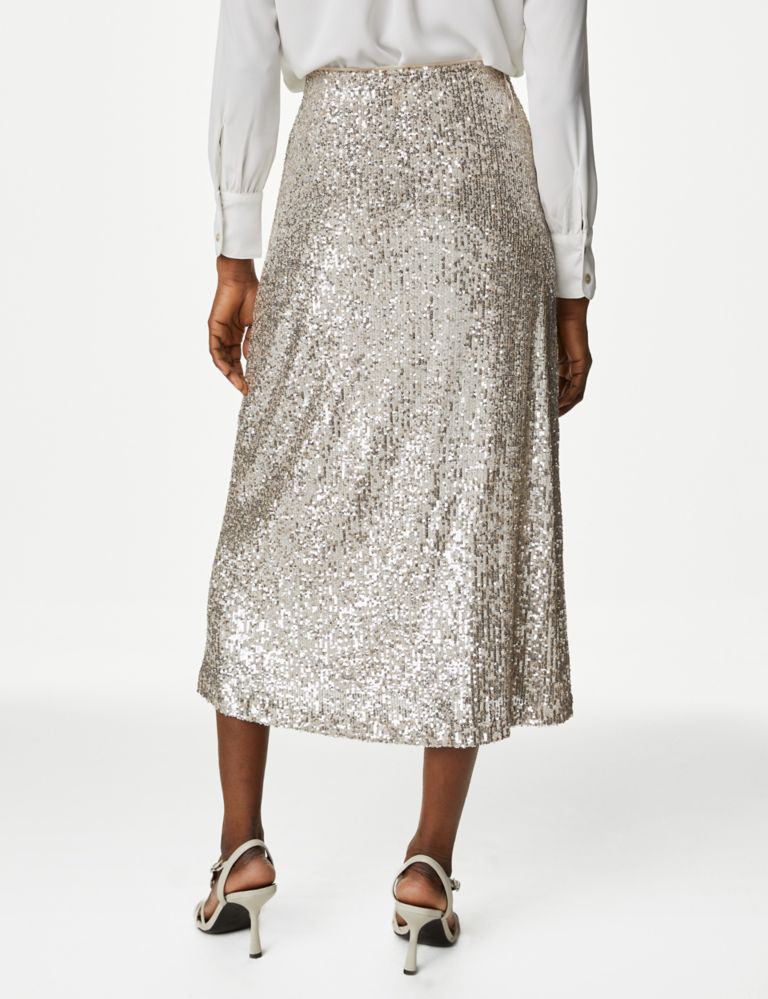 Sequin Midaxi Slip Skirt | M&S Collection | M&S