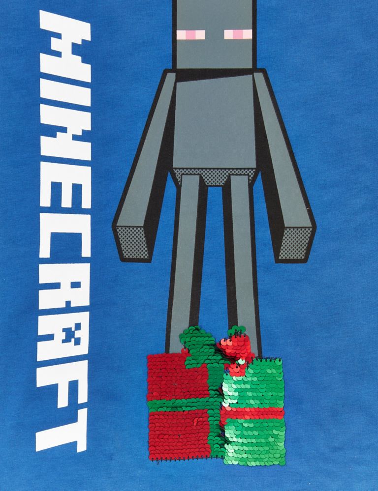 Sequin Minecraft™ T-Shirt (3-16 Years) 5 of 6
