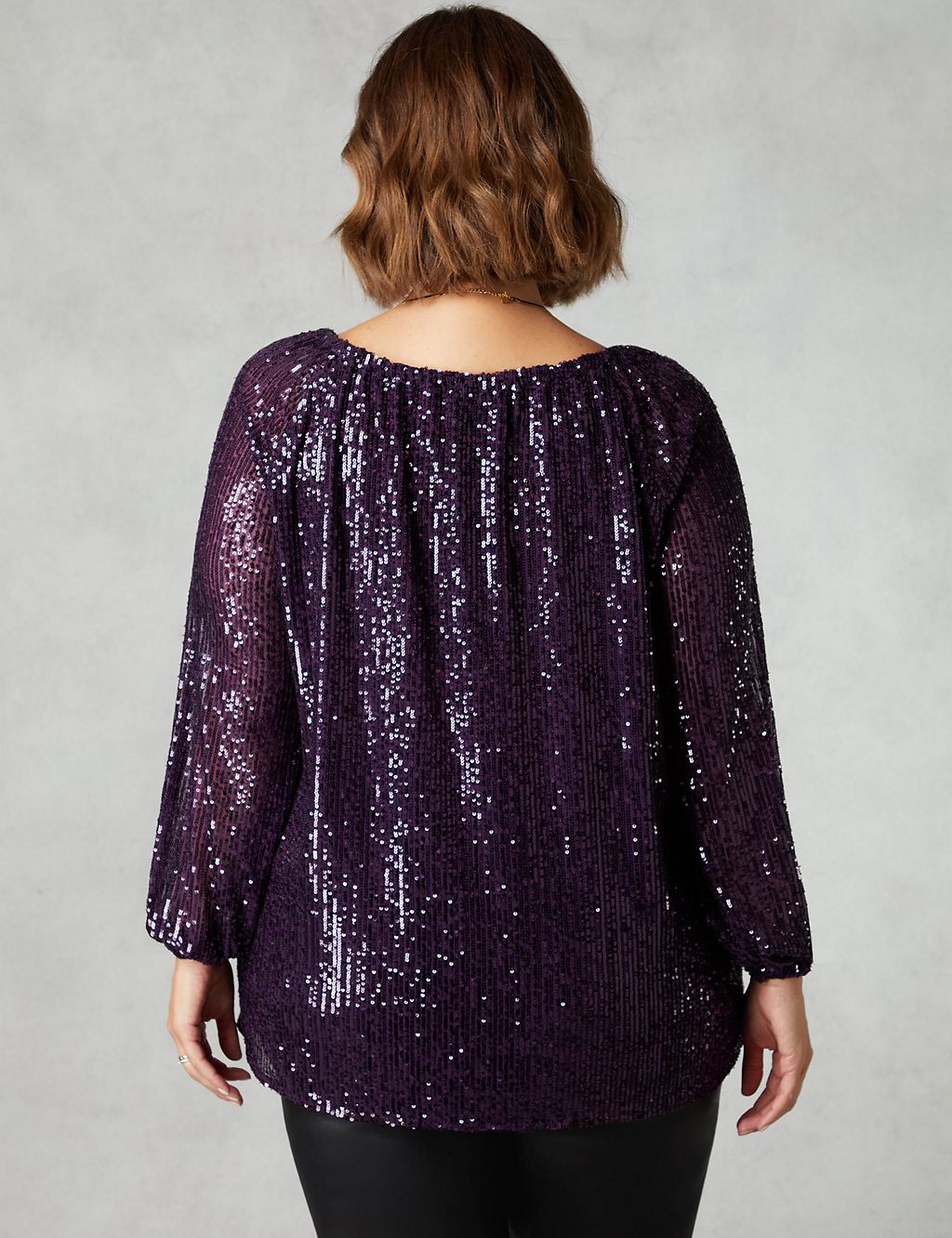 Sequin Off The Shoulder Relaxed Top 2 of 4