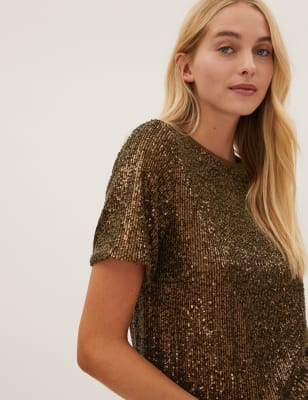 T 2025 shirt sequin