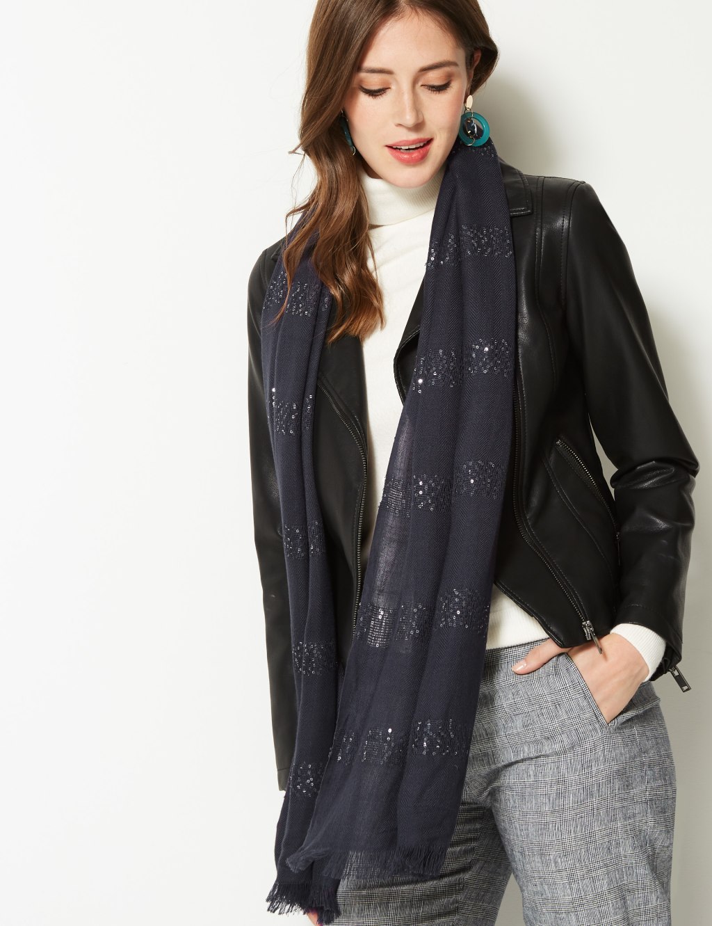 Marks and spencer scarf 2025 necklace