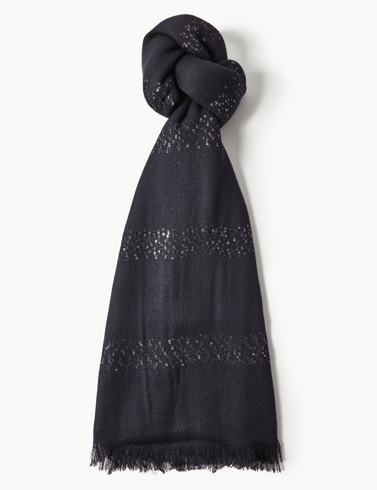 Sequin Scarf M S Collection M S