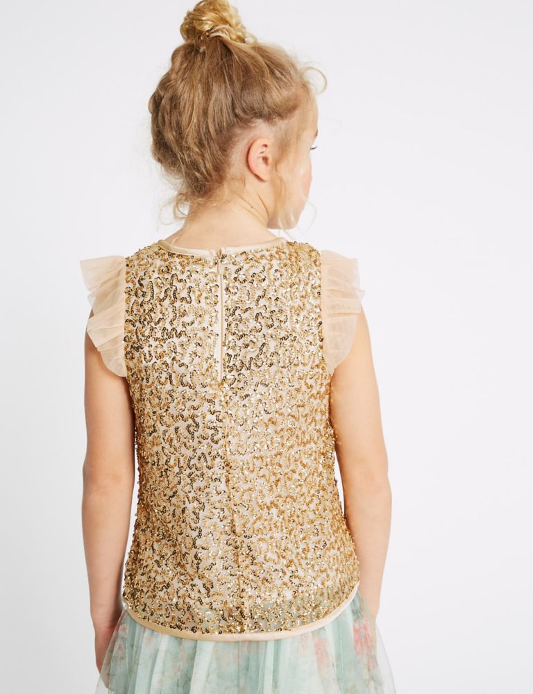 Sequin Shell Top (3-16 Years) 3 of 4