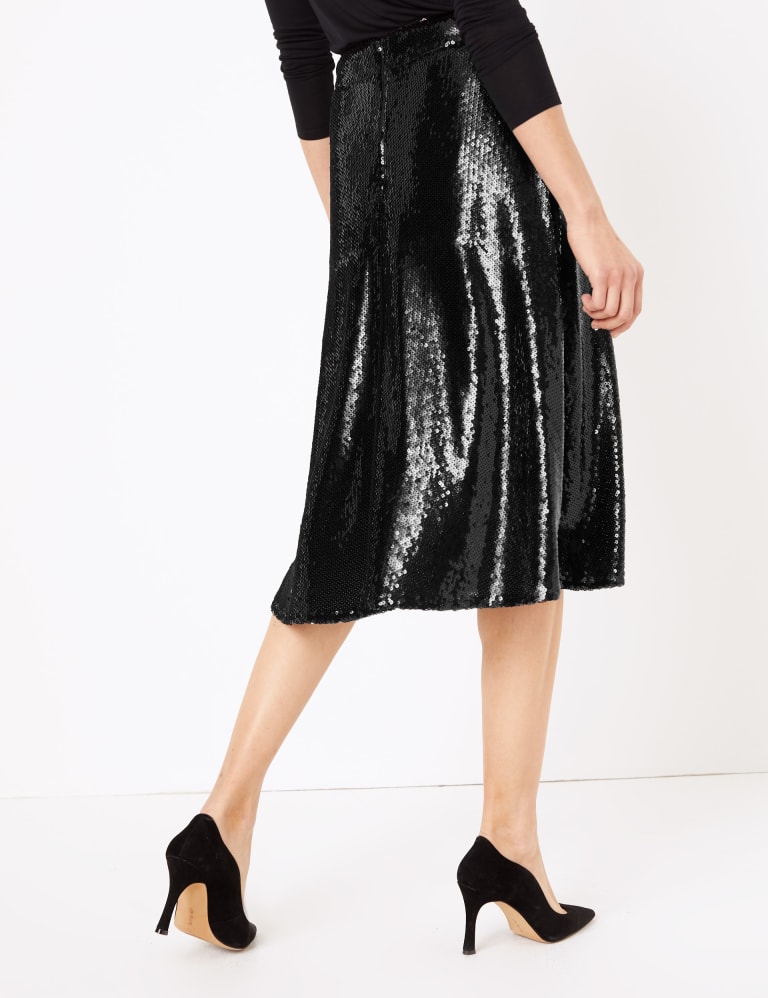 Sequin skirt m&s hot sale