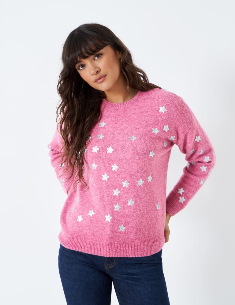 Marks and spencer pink 2025 jumper