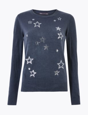 sequin christmas jumper uk
