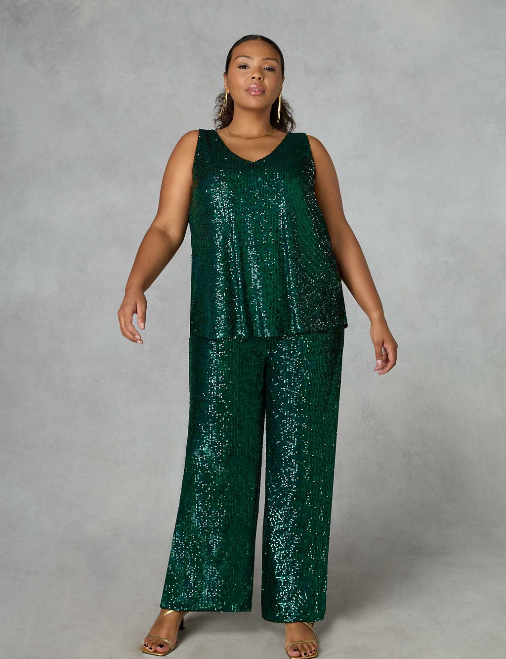 Sequin Straight Leg Trousers 6 of 6