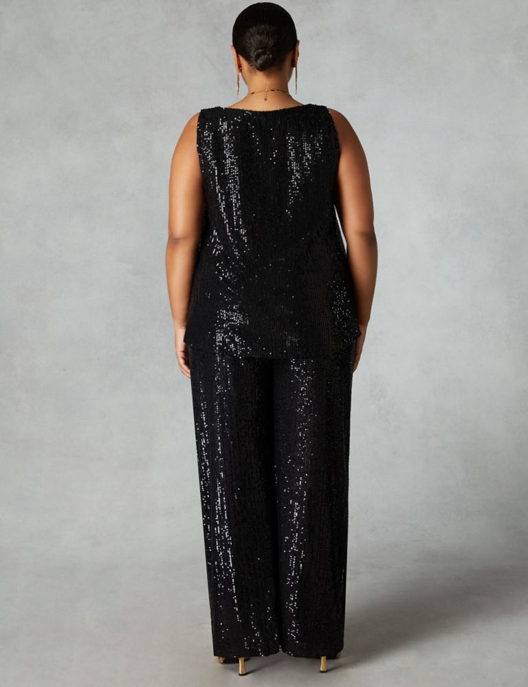 Sequin Straight Leg Trousers 4 of 4