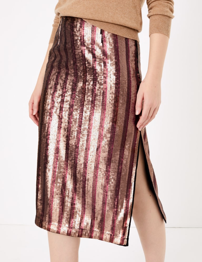 Sequin pencil skirt m&s clearance