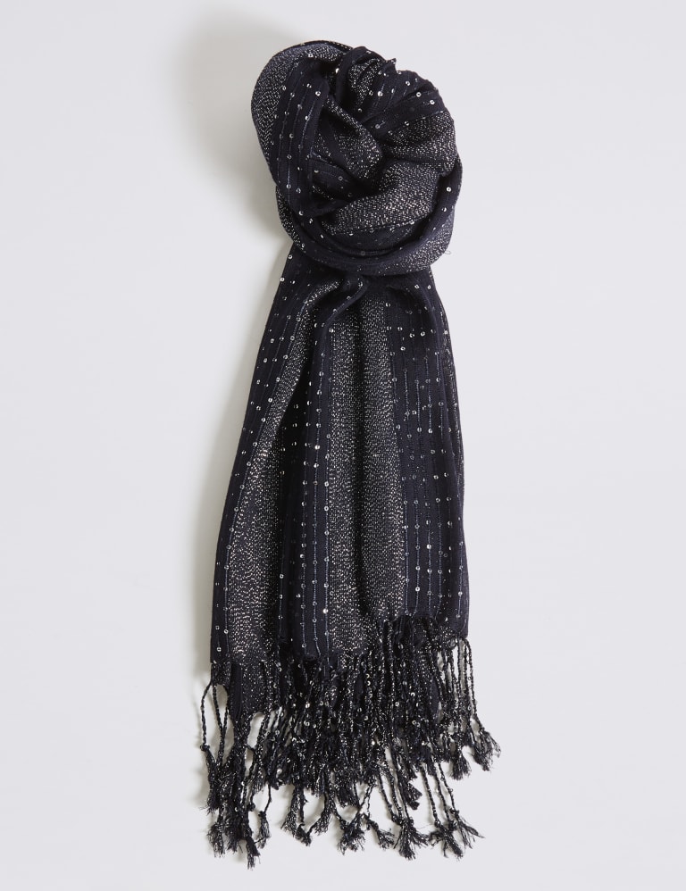 Black sparkly 2025 scarf