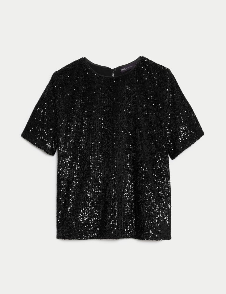 Marks and spencer sequin tops sales
