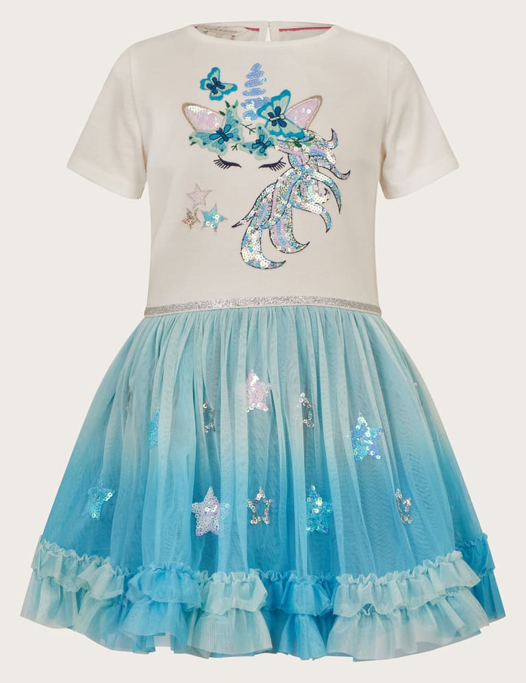 Sequin Unicorn Tulle Party Dress 3 13 Yrs