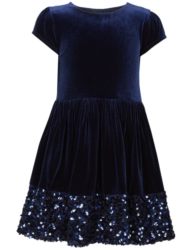 Sequin Velvet Dress (1-10 Years) 5 of 6