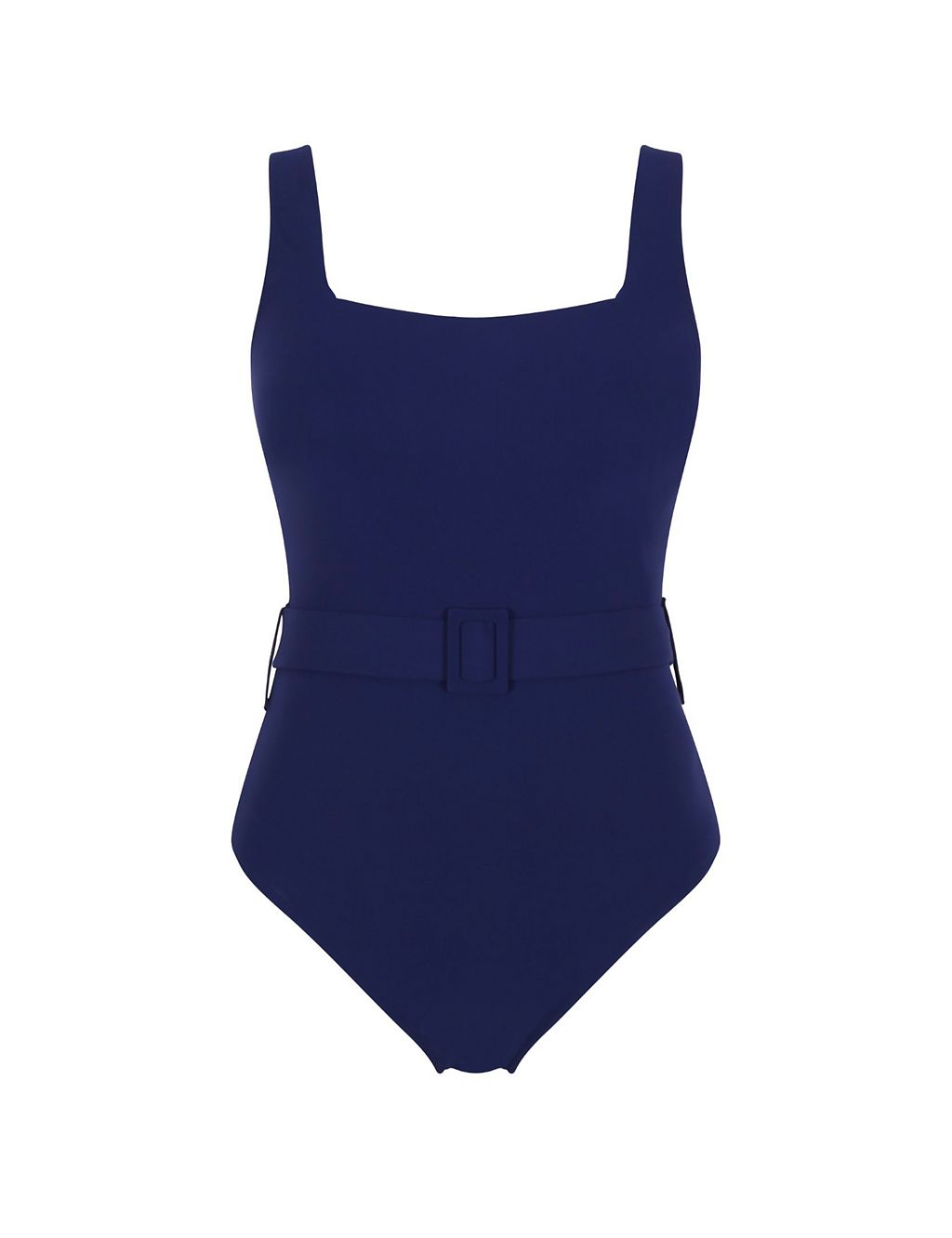 Serena Belted Square Neck Swimsuit 1 of 4