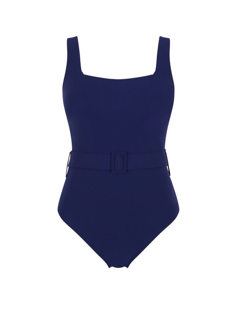 Serena Belted Square Neck Swimsuit 2 of 4