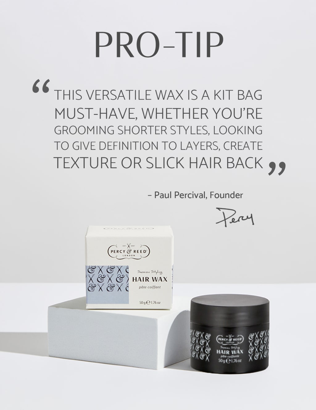Session Styling Hair Wax 50g | Percy & Reed™ | M&S