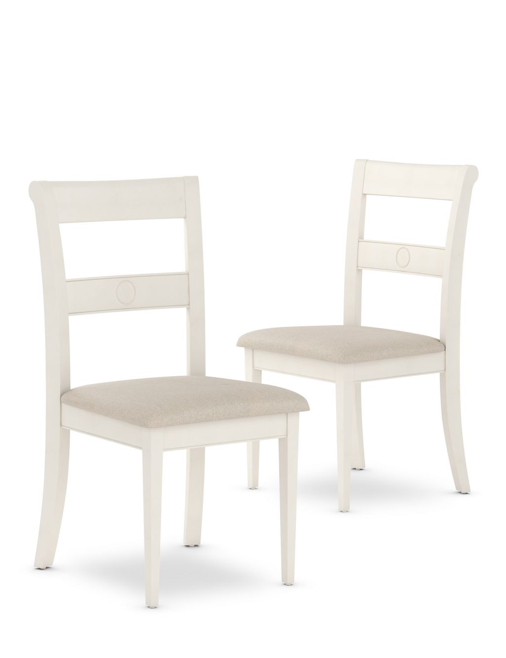 Set of 2 Albany Dining Chairs Fabric 3 of 5