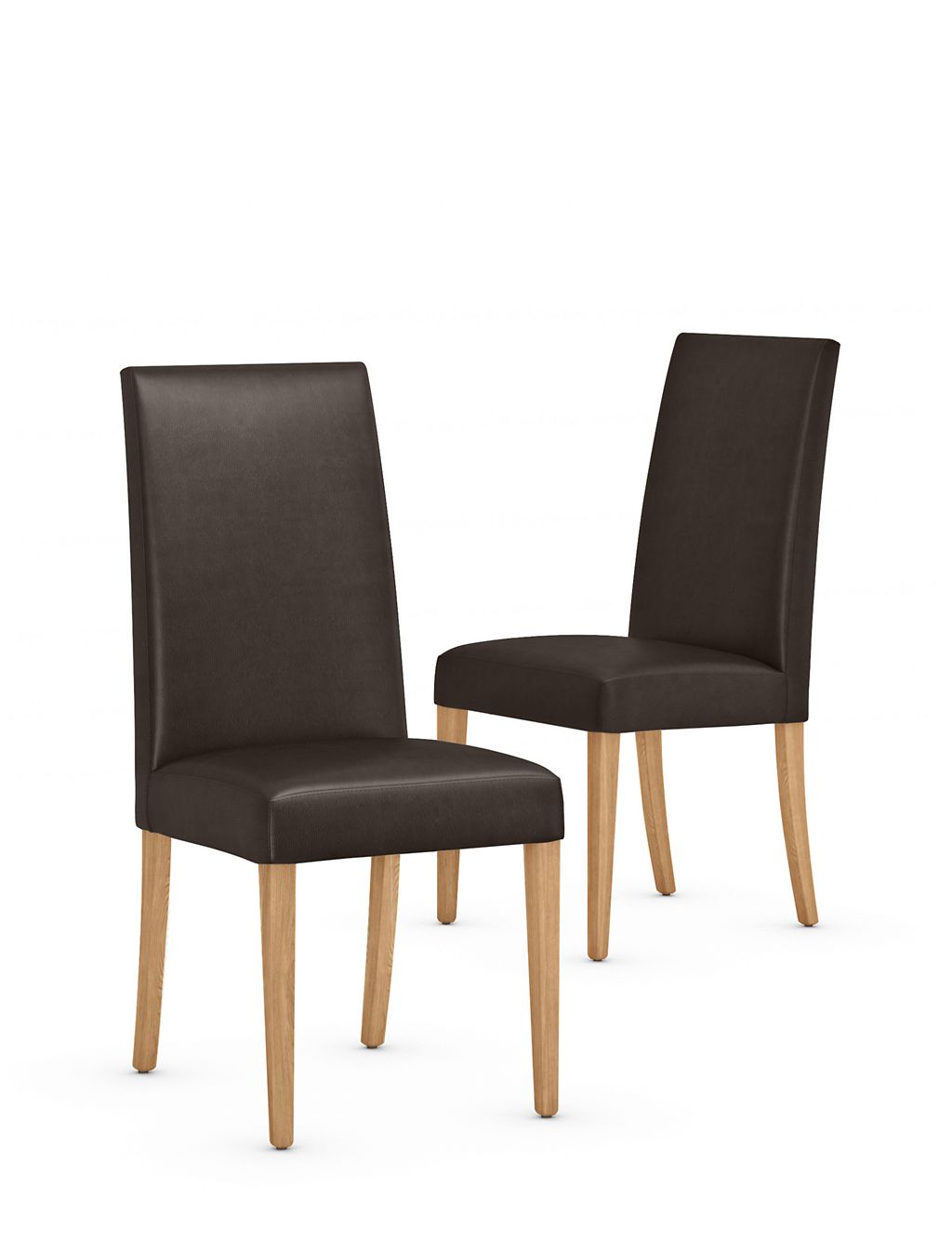 Set of 2 Alton Leather Chairs 1 of 7