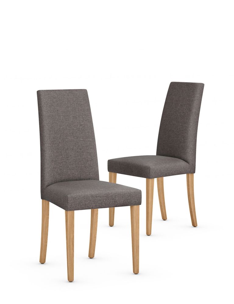 Set of 2 Alton Plain Dining Chairs 2 of 8