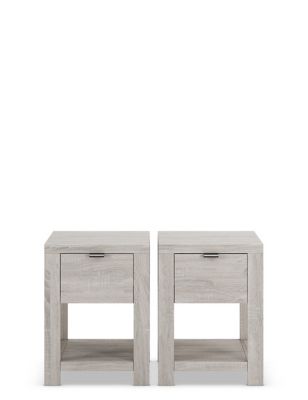 Set Of 2 Arlo Compact Bedside Tables M S