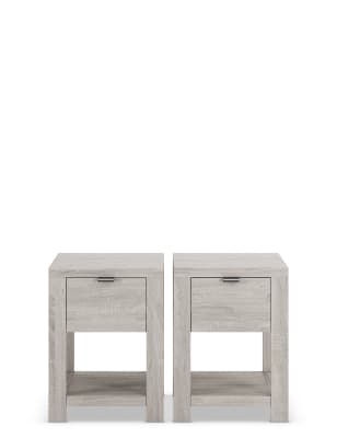 Set Of 2 Arlo Compact Bedside Tables M S