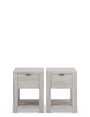 Set Of 2 Arlo Compact Bedside Tables M S