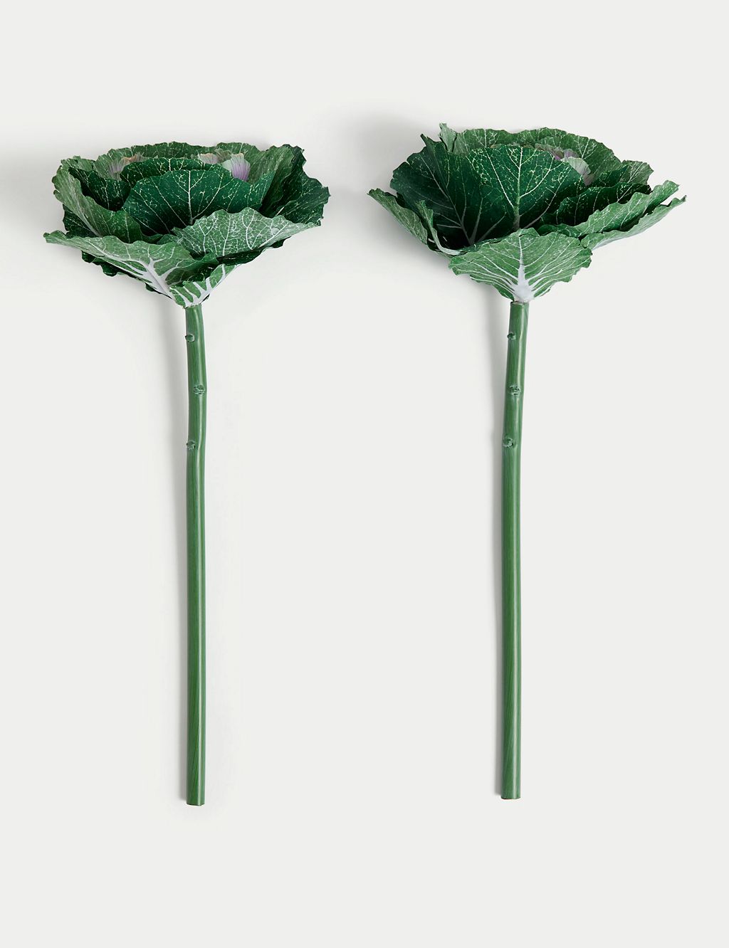 Set of 2 Artificial Cabbage Single Stems 3 of 4