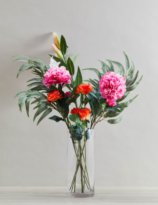 Set of 2 Artificial Large Stargazer Lilies Image 2 of 6