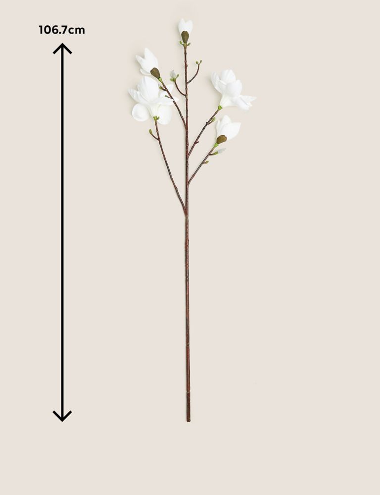Set of 2 Artificial Magnolias Single Stem 7 of 7