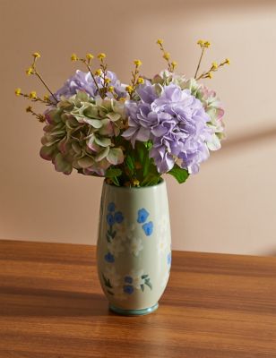 Set of 2 Artificial Real Touch Hydrangea Stems Image 2 of 6