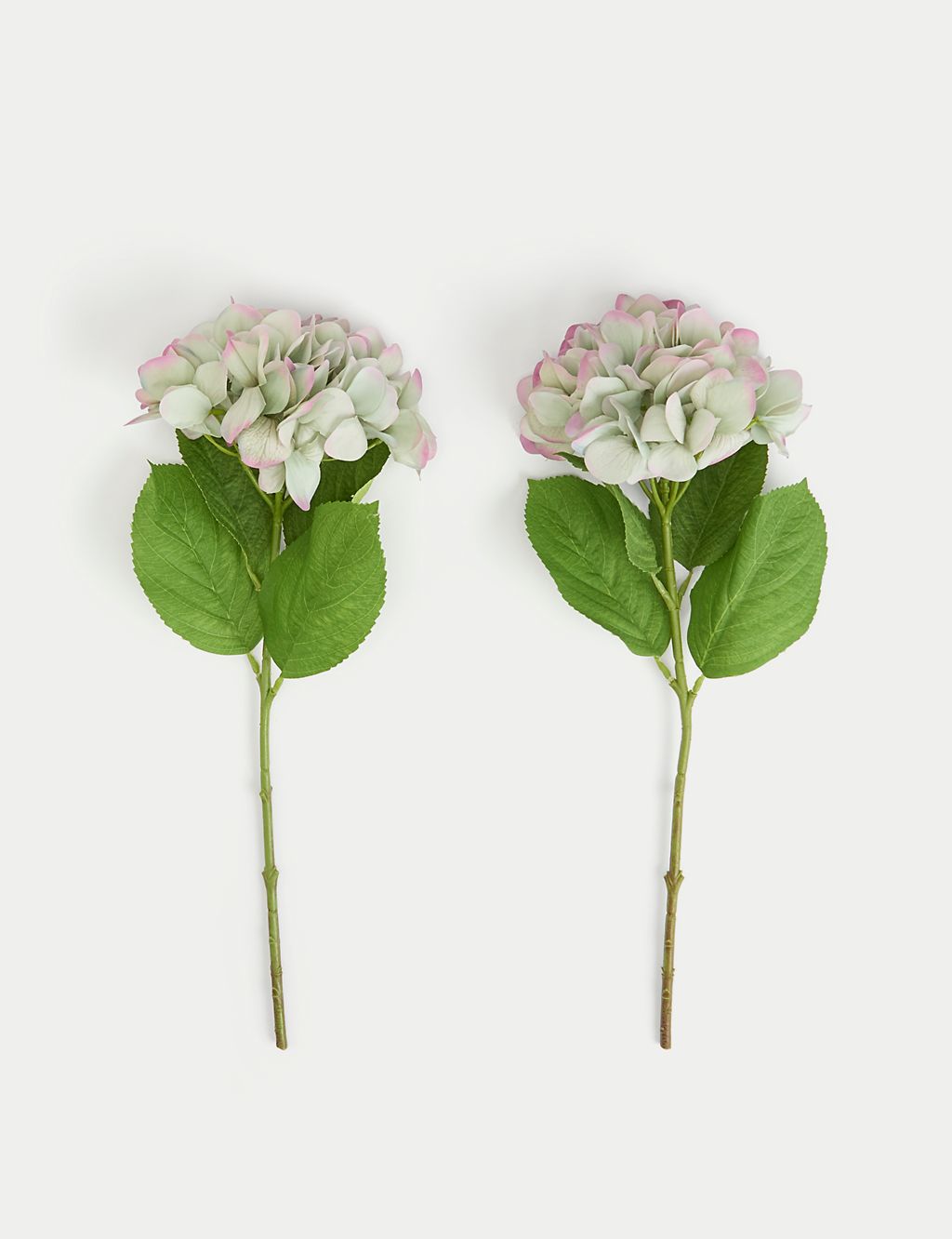 Set of 2 Artificial Real Touch Hydrangea Stems 3 of 6