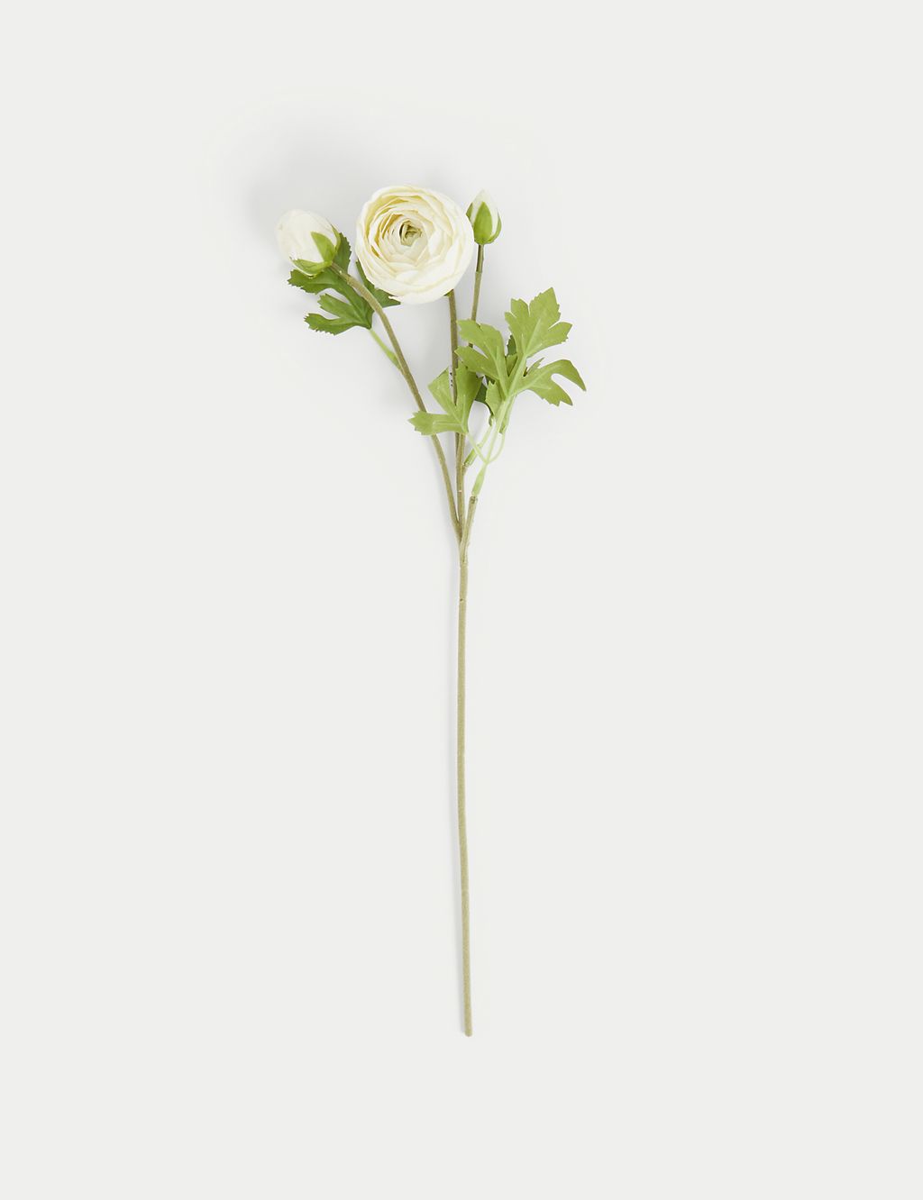 Set of 2 Artificial Real Touch Ranunculus Stems 2 of 4