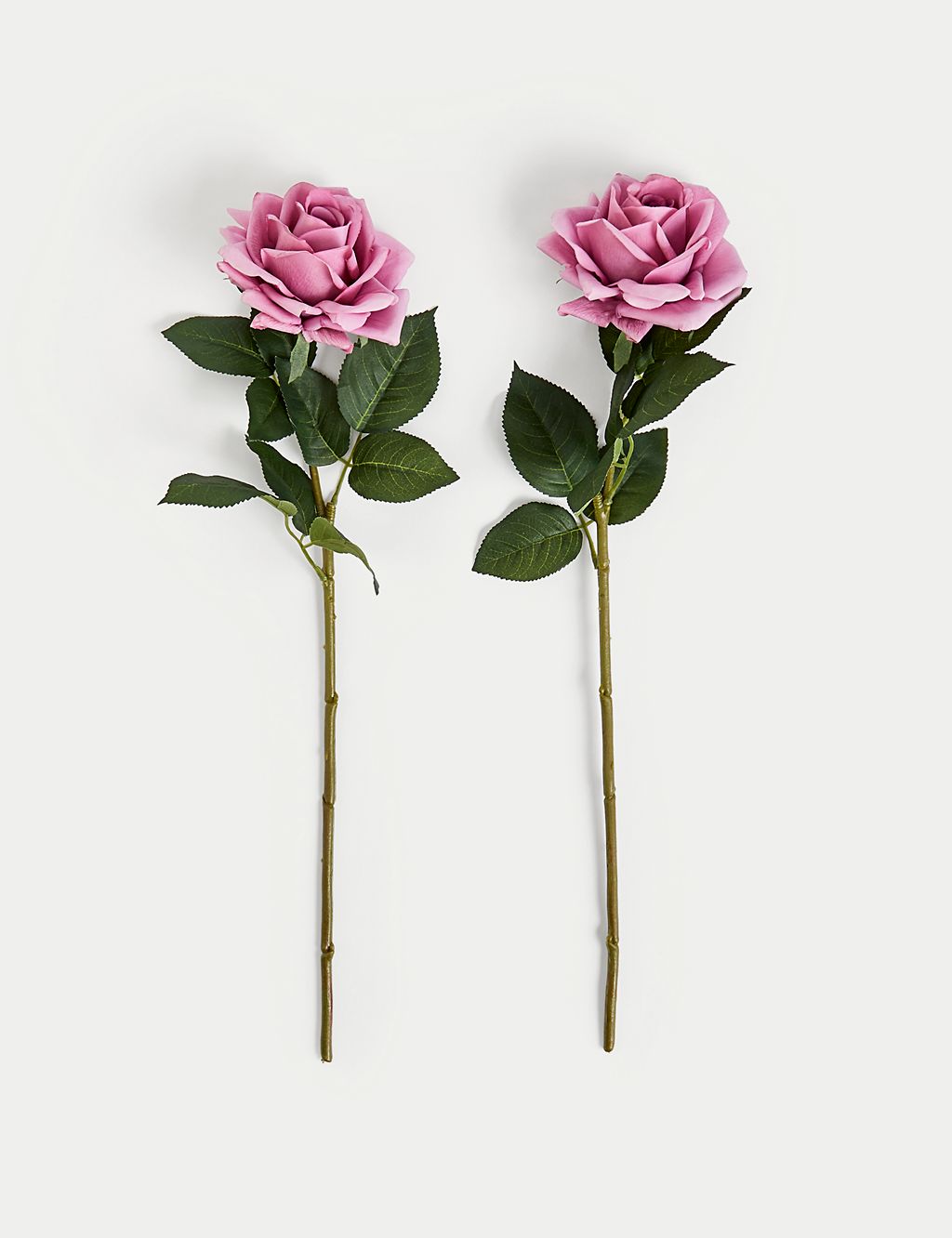 Set of 2 Artificial Real Touch Rose Stems 3 of 7