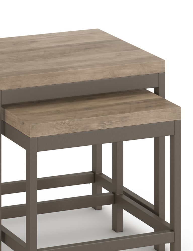 Set of 2 Baltimore Grey Nest Tables 3 of 6