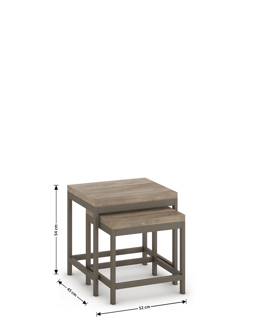 Set of 2 Baltimore Grey Nest Tables 6 of 6