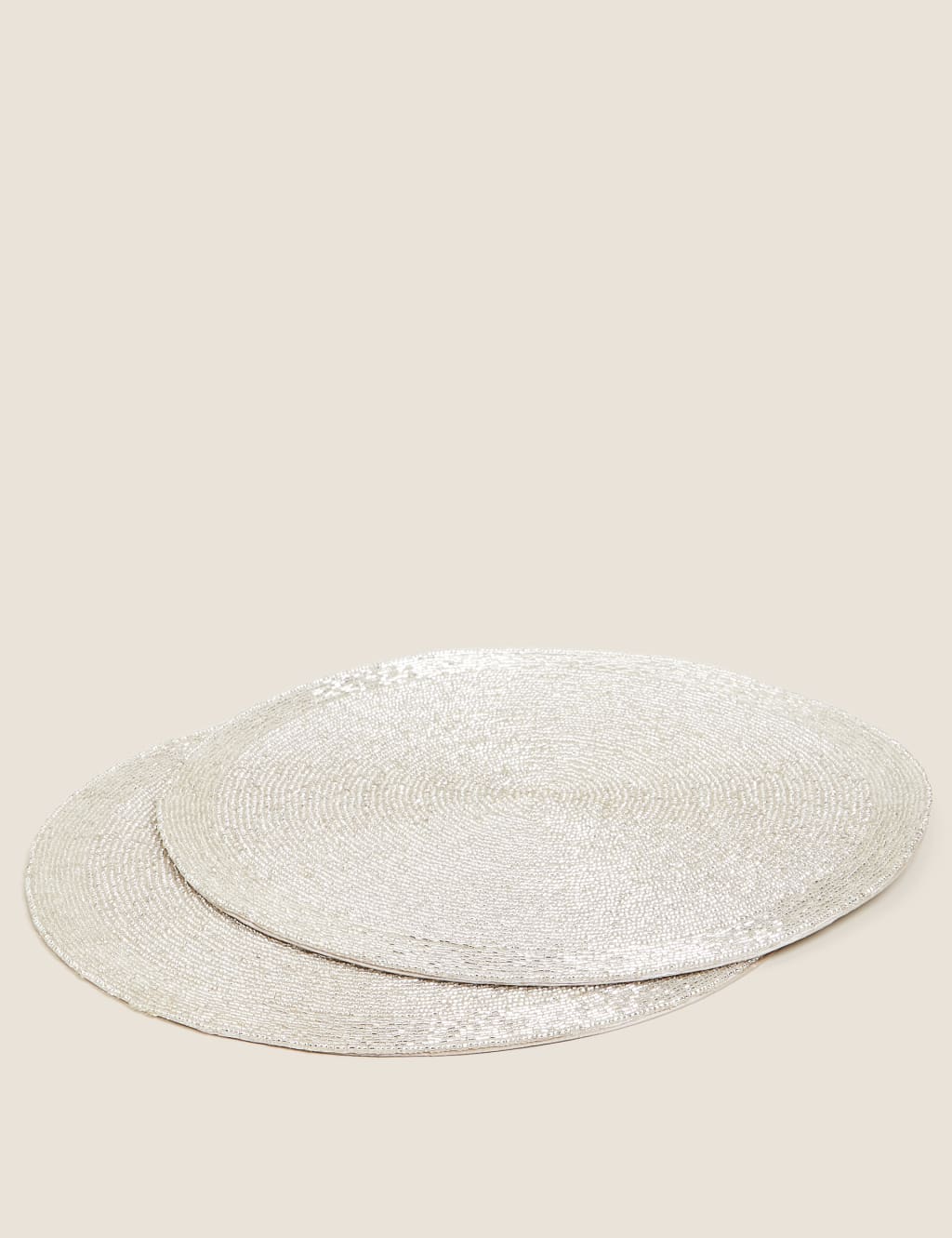 Silver beaded table mats online