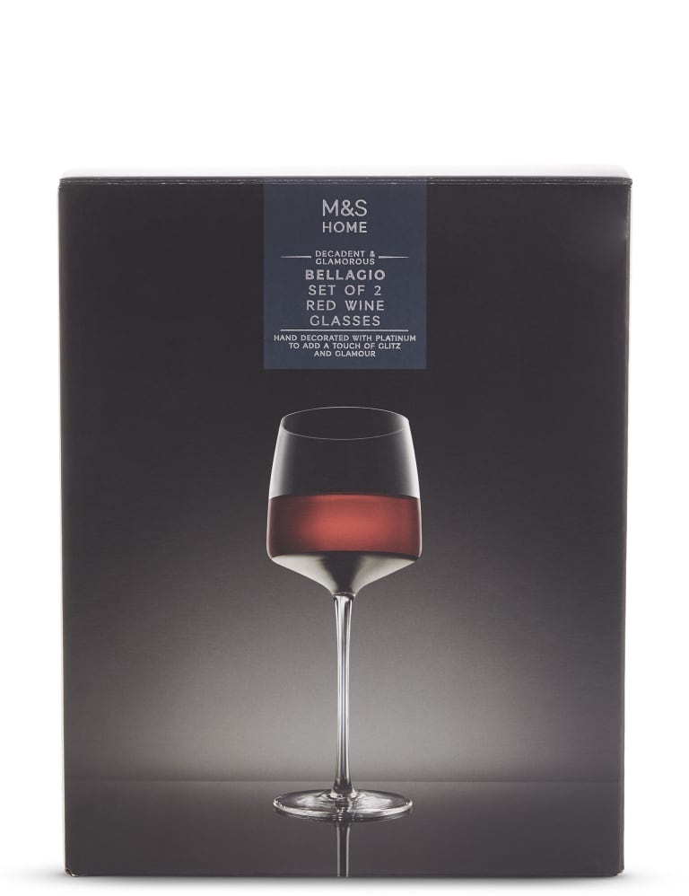 Set of 2 Bellagio Red Wine Glasses M&S