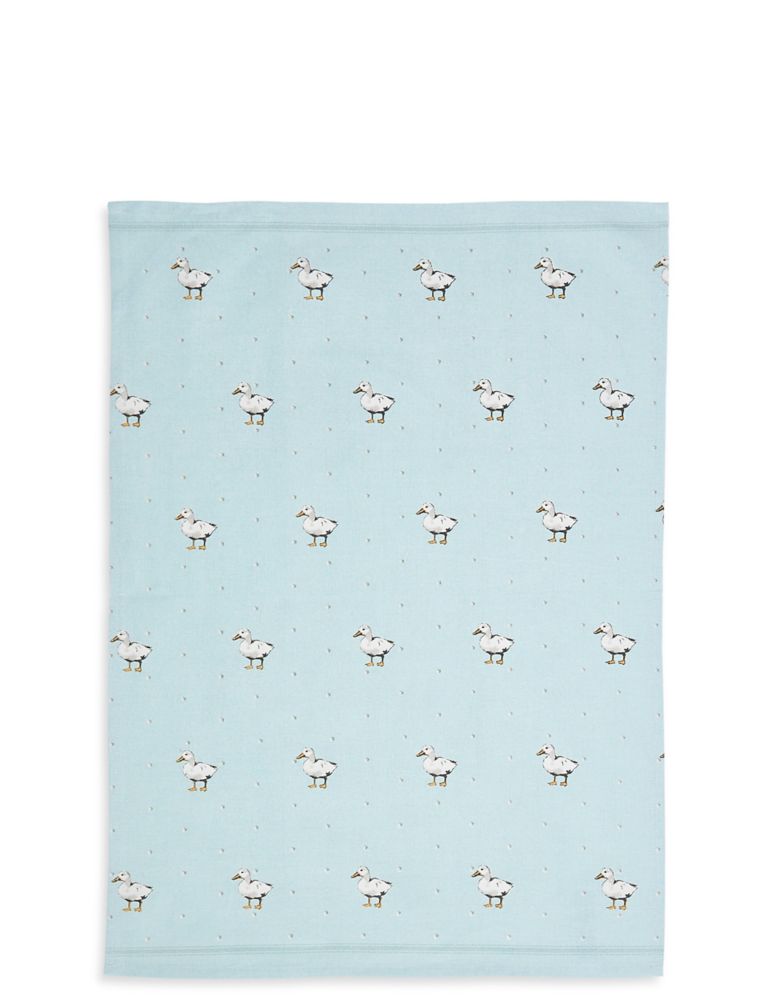 Set of 2 Core Print Duck Tea Towels 3 of 3