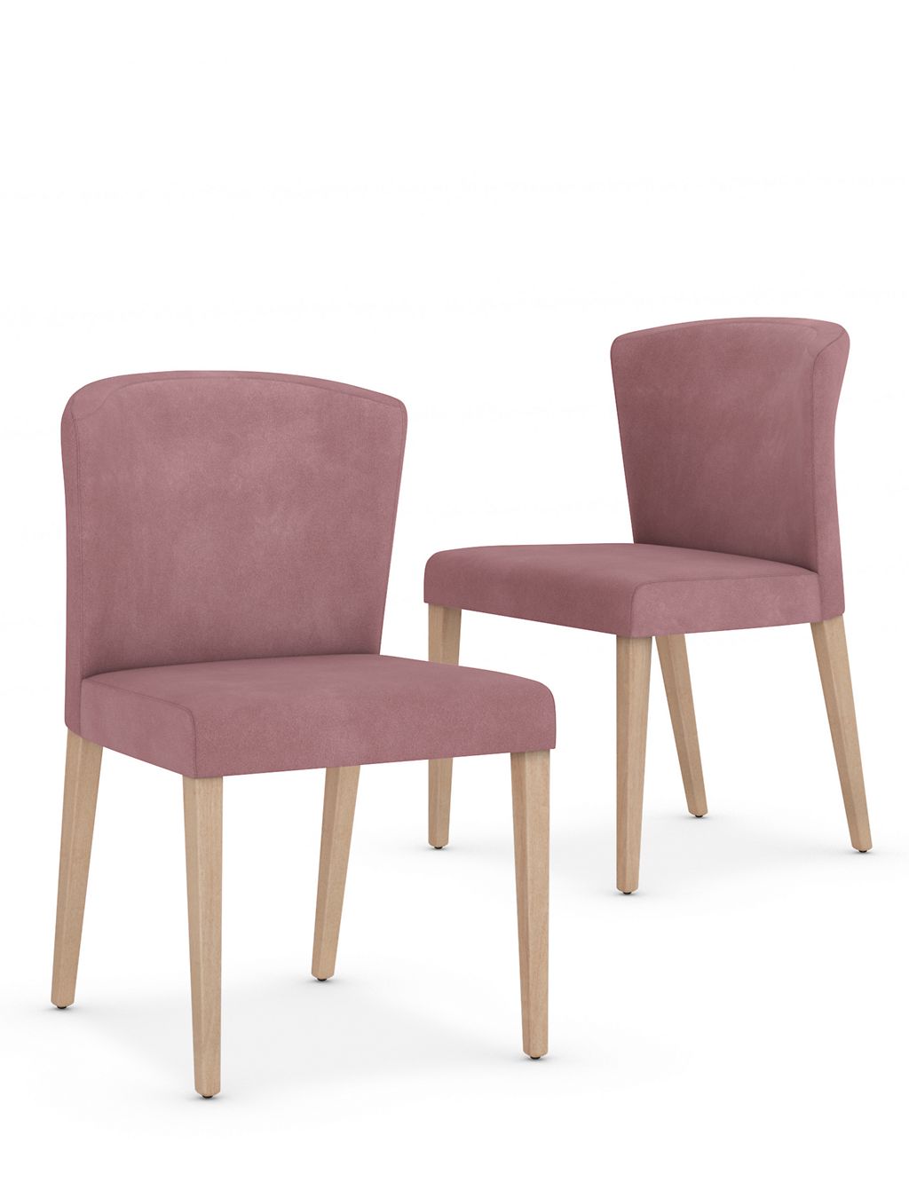 Set of 2 Curved Back Dining Chairs 3 of 8