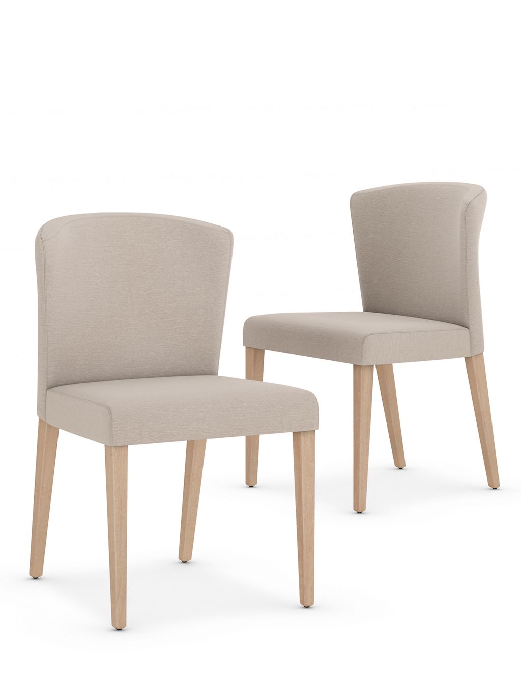 Set of 2 Curved Back Dining Chairs 3 of 8