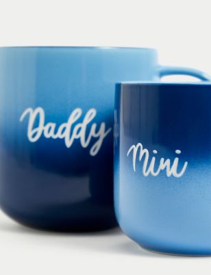 Set of 2 Daddy & Mini Slogan Ombré Mugs Image 2 of 3