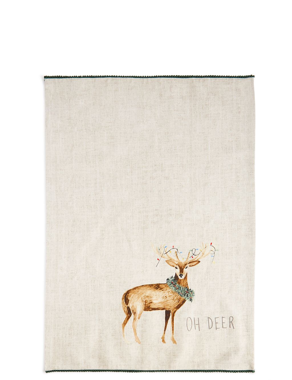 Set of 2 Deer Print Tea Towels 2 of 4